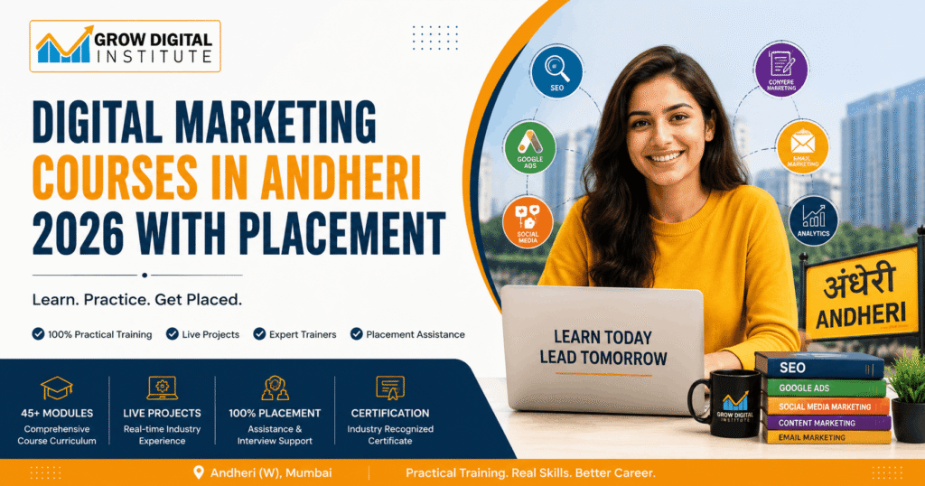 Best Digital Marketing Courses In Andheri 2026 with Placement